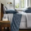 Lenzuola in Percalle Matrimoniali GABEL Thalia foliage blu notte