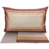 Lenzuola in raso Borbonese matrimoniale POSH bordeaux