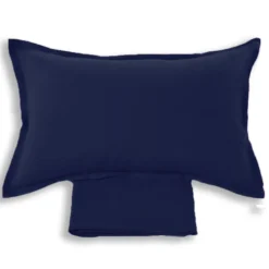Lenzuola lino 100% e federe matrimoniale Soffio Blu