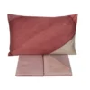 Lenzuola matrimoniale SOMMA in raso CRONO geometrico rosa