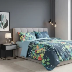 Lenzuola matrimoniali Bassetti FLOWER GATE B1 floreale 100% cotone