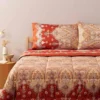 Lenzuola Matrimoniali Bassetti Granfoulard Isolabella in Raso R1 rosso