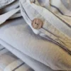 Lenzuola matrimoniali cotone stropicciato 250x290 naturale 10 effetto moda