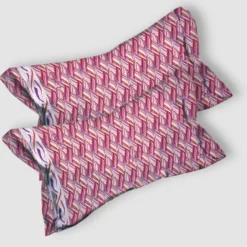 Lenzuola matrimoniali in cotone Enrico Coveri Dixie fuxia