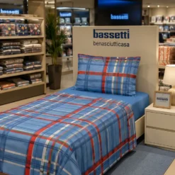 Lenzuola piazza e mezza Bassetti Kilt B2 Turchese | In Offerta
