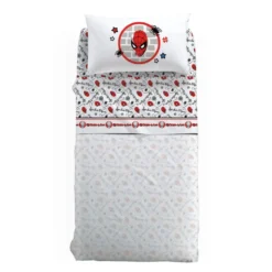 Lenzuola SPIDERMAN WALL Completo letto singolo per bambini