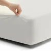 Lenzuolo sotto JERSEY estensibile matrimoniale 180x200 h.30 cm | perla