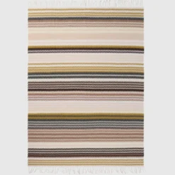Missoni Home plaid con frange 130x190 cm HUMBERT 148 marrone zig-zag