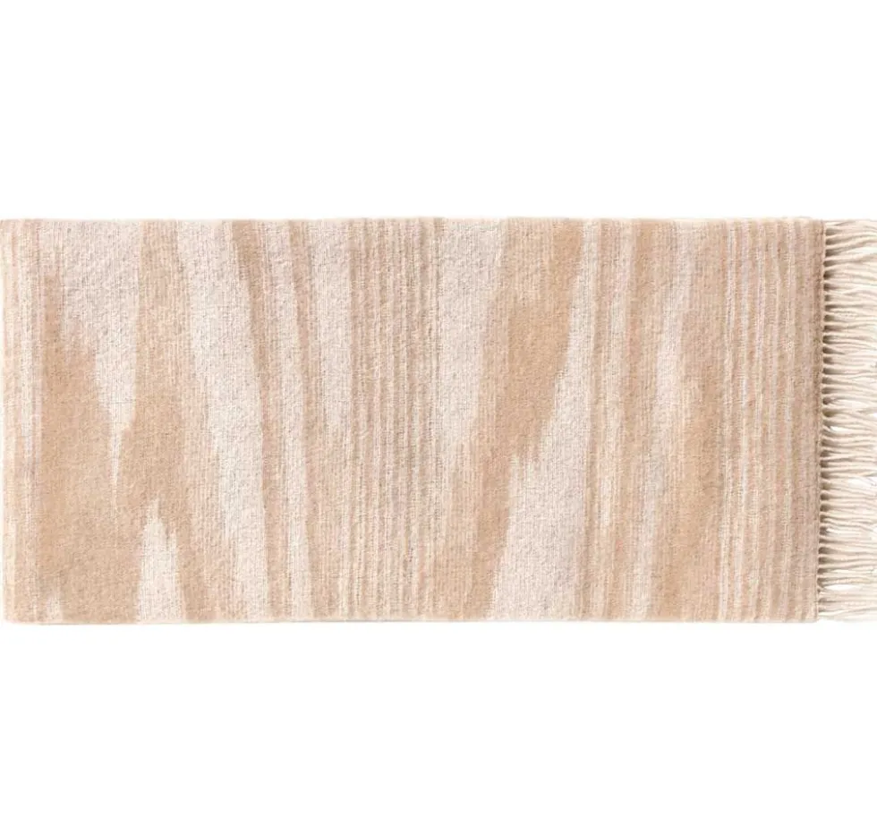 Missoni Home plaid con frange 130x190 cm WRIGHT 481 beige