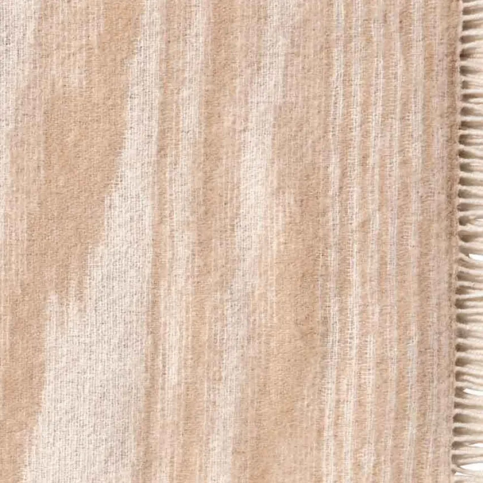 Missoni Home plaid con frange 130x190 cm WRIGHT 481 beige