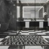 Missoni Home TWIST 160 tappeto bagno 60x90 nero melange