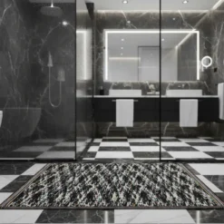 Missoni Home TWIST 160 tappeto bagno 60x90 nero melange