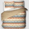 Parure copripiumino in cotone matrimoniale NABIL zig-zag chevron