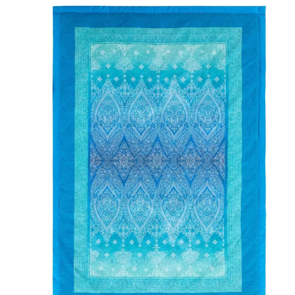 Plaid Bassetti Kerala B1 Oceanblau 135x190 cm – Eleganza Blu in Cotone