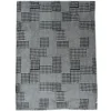 Plaid effetto agnellato Central Park bianco e nero pied de poule 130x160