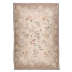 Plaid Esperidi 41 Bassetti 135x190 Eleganza floreale beige per la tua casa