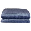 Plaid imbottito da divano CARRARA 130x180 cm Line blu