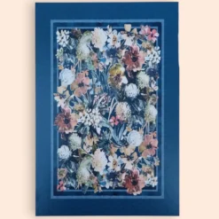 Plaid imbottito da divano GABEL 130x170 cm Profumo blu