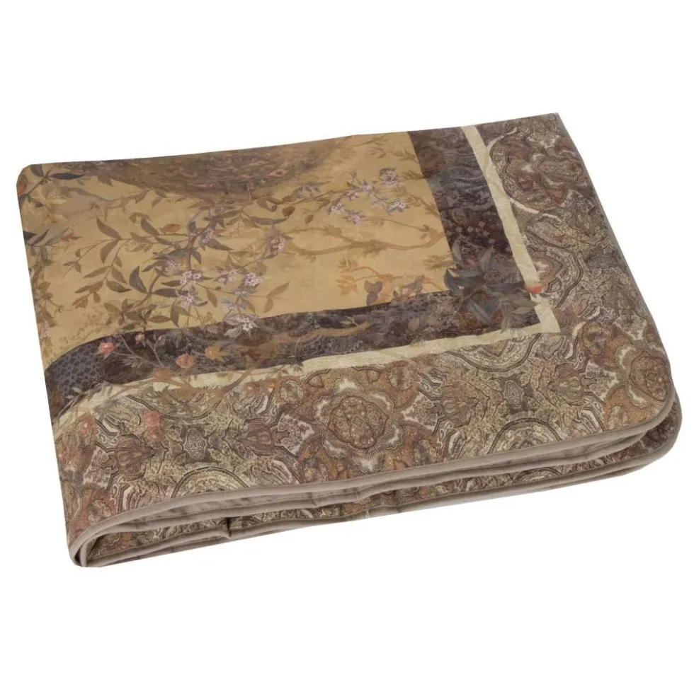 Plaid imbottito da divano GABEL 130x170 cm Carezza Cognac