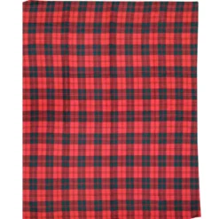 Plaid in pile Scozia rosso e verde fantasia scozzese - varie misure