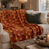 Plaid Lana Cotta 150x170 Rosso Mattone Pecore Made in Italy