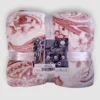Plaid Sherpa coperta effetto-agnellato CASIA rosa 130x160