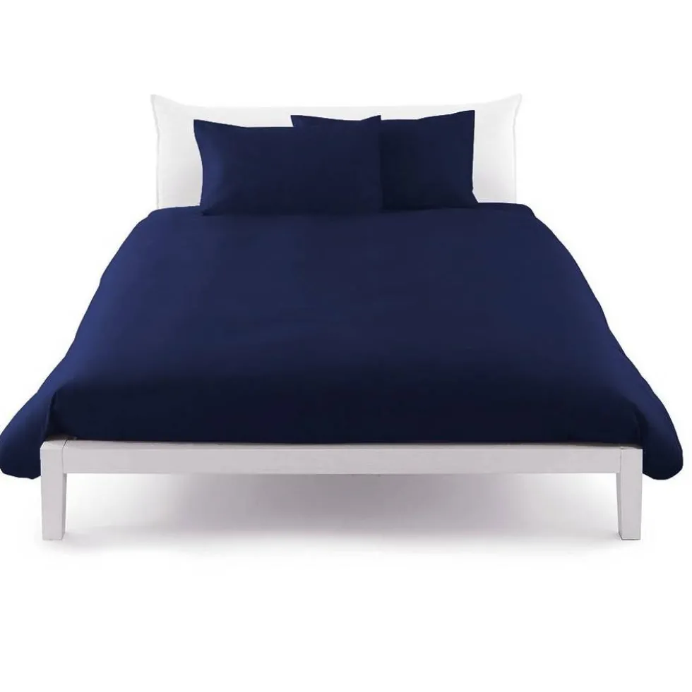 Sacco copripiumino sfuso in cotone singolo 155x200 blu navy