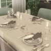 Servizio da tavola 150x220 BORBONESE Ascot nocciola + 8 tovaglioli