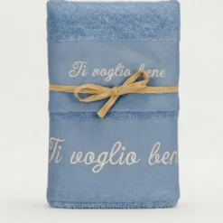 Set Asciugamani Ti Voglio Bene avio ricamati | Regalo Amore e Affetto