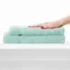 Set 2 asciugamani viso e ospite spugna 650 gr COGAL RANGER Light Green