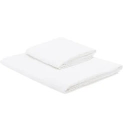 Set asciugamano+ospite in nido d'ape BELLORA Bianco Classico