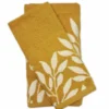 Set 1+1 asciugamano viso e ospite in spugna 400 gr ELAINE giallo ocra