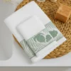 Set 1+1 asciugamano viso e ospite in spugna 400 gr BETH bianco