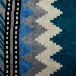 Set 1+1 CARRARA asciugamano + ospite Carrara Oseye zig-zag blu