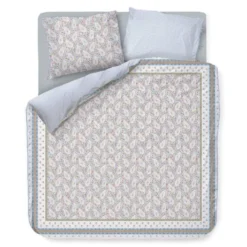 Set Copripiumino Matrimoniale PIP STUDIO Kairi Bloom bianco-azzurro