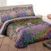 Set Copripiumino Matrimoniale Raso TESSITURA RANDI Giverny MONET