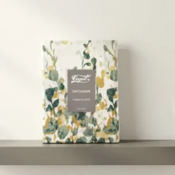 Set Lenzuola-copriletto matrimoniali 100% cotone foliage verde