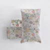 Set Lenzuola-copriletto matrimoniali 100% cotone Fiori di Campo lino