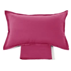 Set lenzuola e federe puro lino FAZZINI matrimoniale Soffio Rubino
