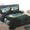 Set lenzuola matrimoniale 2 piazze raso RANDI Quadri D'Autore NOTTE STELLATA