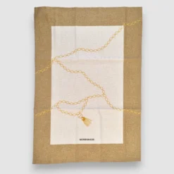 Strofinaccio Cucina BORBONESE canovaccio Bijoux nocciola 50x70