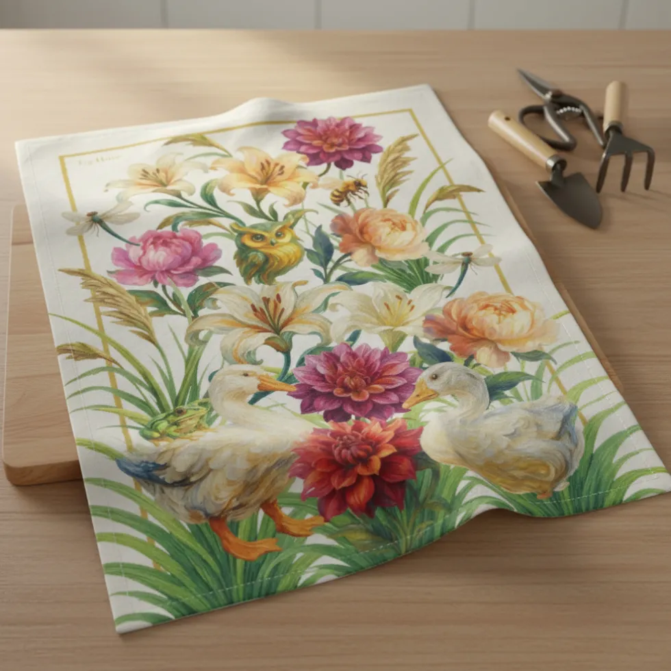 TAG HOUSE Strofinaccio Maxi Tag House 58x80 cm Pittorico ocra