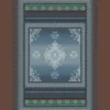 Tappeto arredo da interni Bassetti Granfoulard Olbia B1 blu antiscivolo 110x150