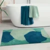 Tappeto Bagno Antiscivolo Gabel Bolle 60x100 cm in cotone verde