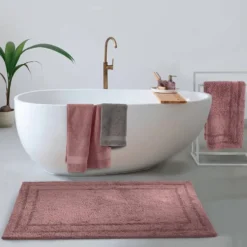 Tappeto Bagno Gabel ATMOSFERA | Malva 100% cotone 70x140