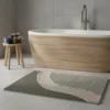 Tappeto bagno in spugna pesante 1500 gr ANKARA 50x80 caffè con antiscivolo