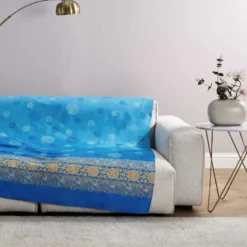 Telo Arredo Bassetti Granfoulard Pallavicino C1 270x270 cm - Blu e Lilla Elegante