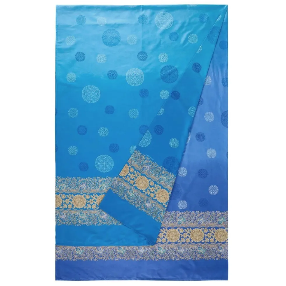 Telo Arredo Bassetti Granfoulard Pallavicino C1 270x270 cm - Blu e Lilla Elegante