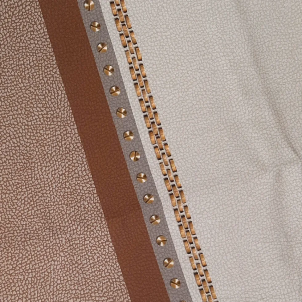Telo arredo in raso copritutto Borbonese POSH nocciola