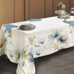 Tovaglia rettangolare in cotone RANDI BLOOM Saffo floreale